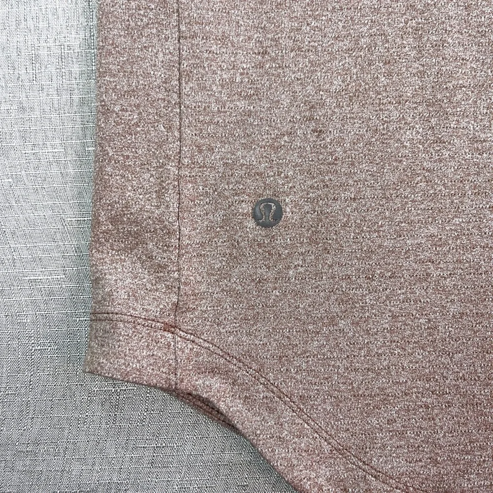 Lululemon Drysense Short Sleeve Training‎ Shirt Mens M Heathered Savannah Rust